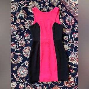 Black pink dress